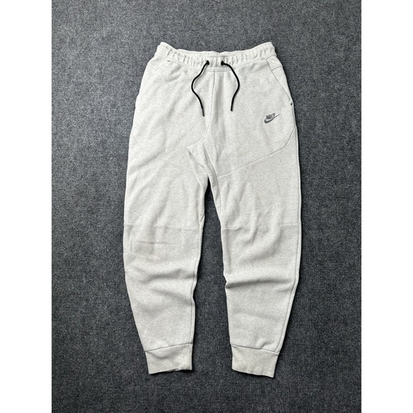 Mens Nike Light Grey Fleece Jogger Sweat Pants Comfort Fit Size US M